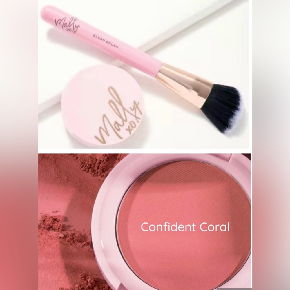 Mally Beauty XO Bulletproof Powder Blush Confident
Coral + Blush Brush Duo Set